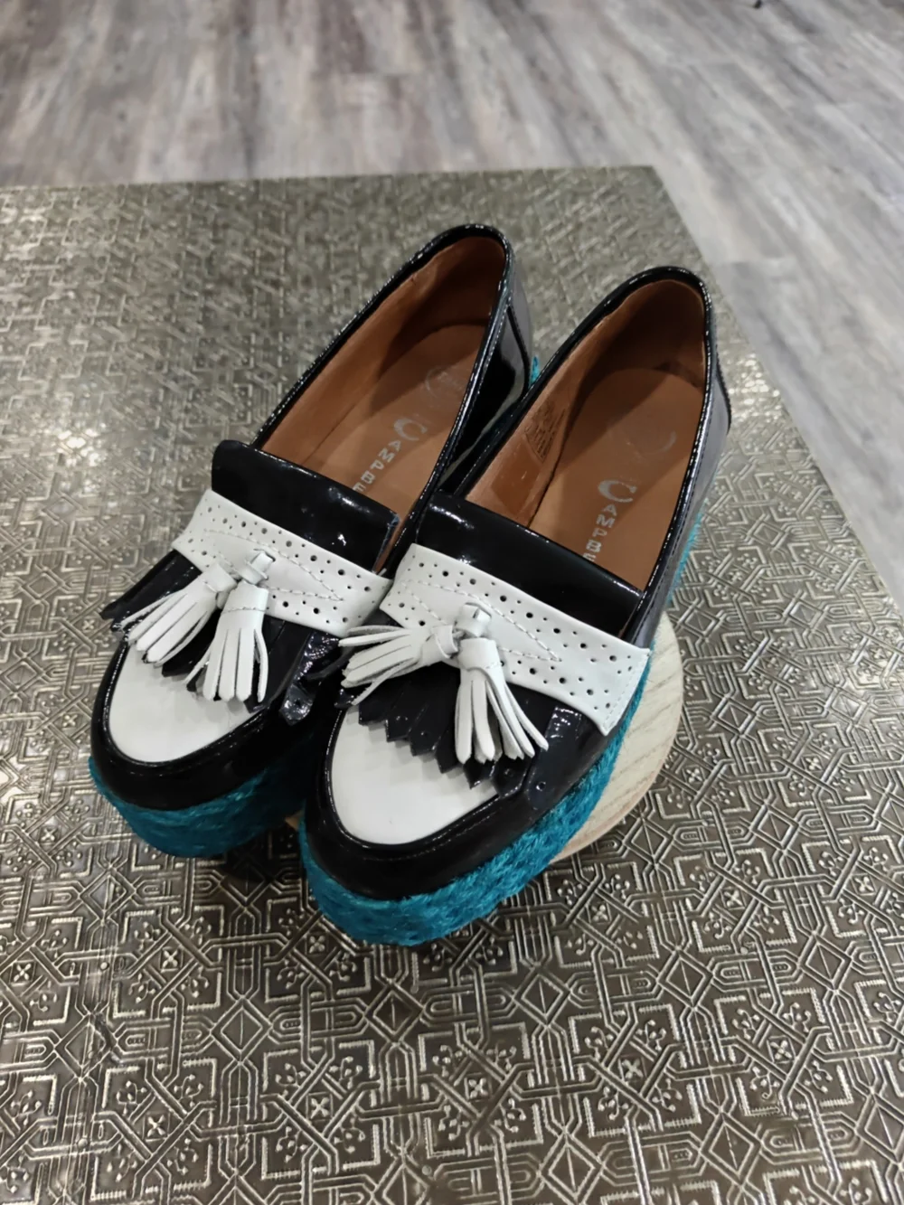 🐢 Jeffrey Campbell Termino platform espadrille loafer Size 7